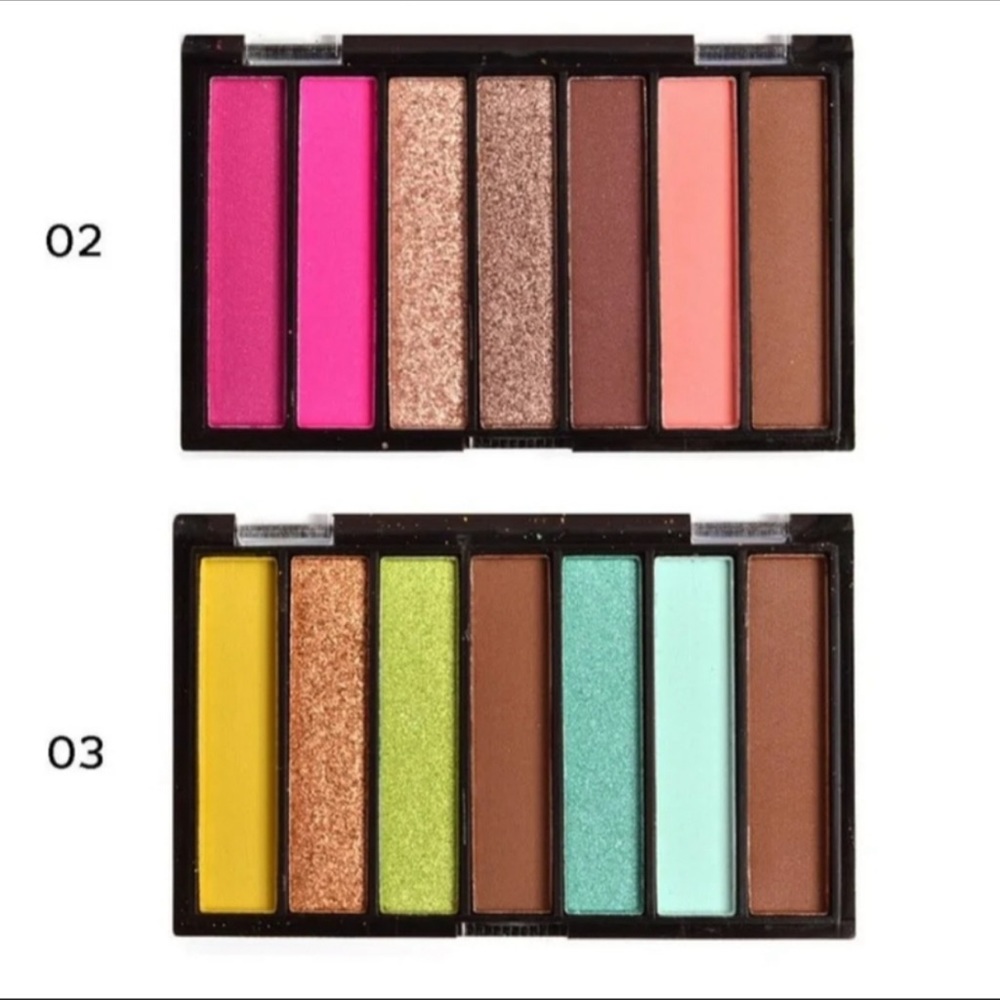 Eyeshadow Palette & Black Matte Eyeliner - 2 Piece Bundle